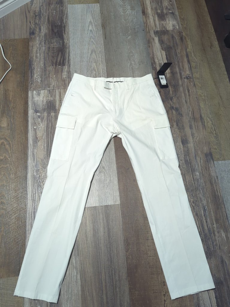Ralph Lauren White Cargo Pants - Size 34x32 - Brand New Msrp $465usd Nos *Read*
